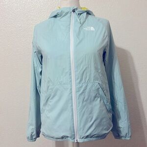 The North Face blue Windwall windbreaker jacket girls 14-16